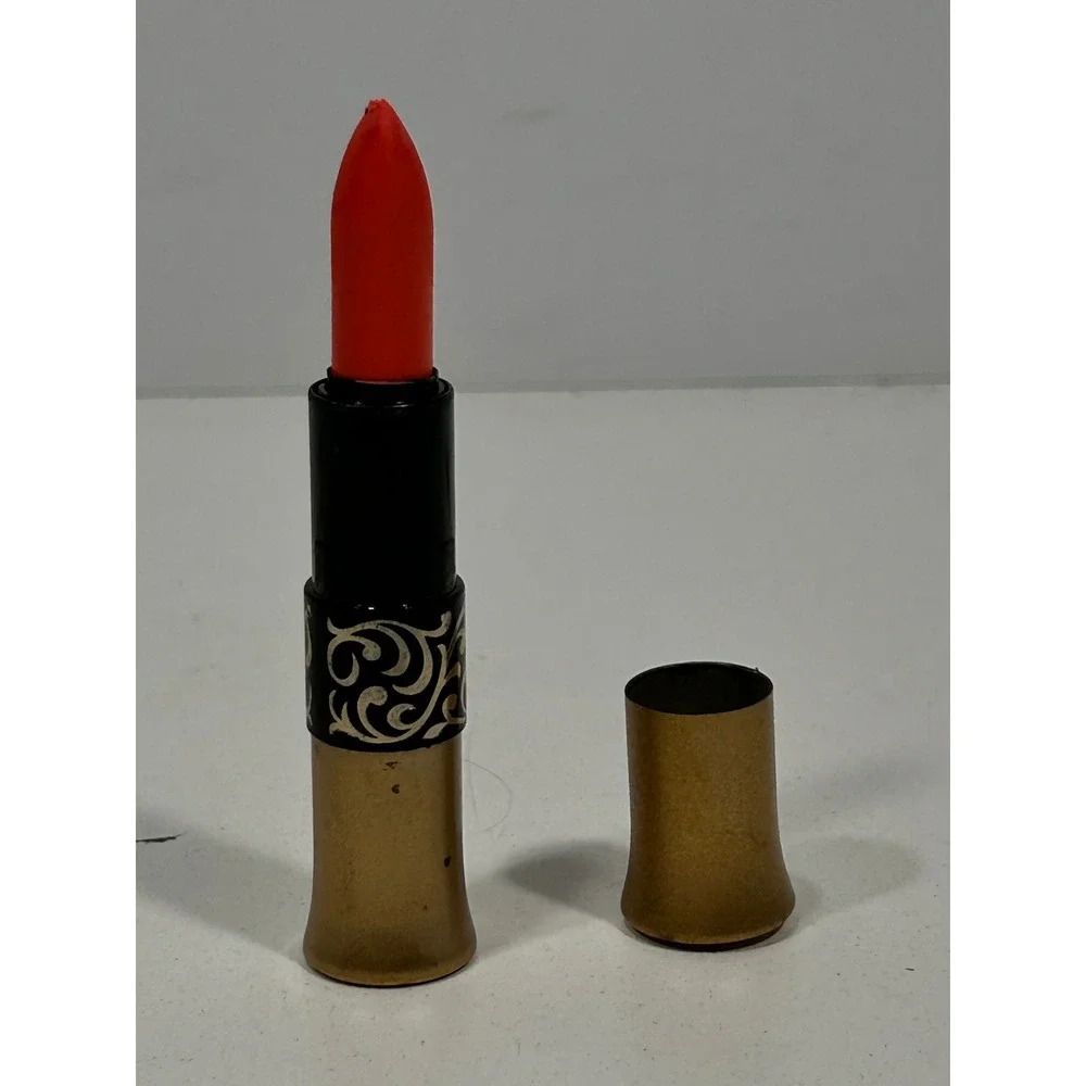 Vintage Dura-Gloss Lipstick Light Pink 401 Gold Black Filigree Case Winarick NY